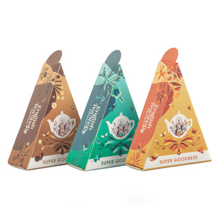 Super Goodness Collection - 12 Pyramid Wedge Tea Bags