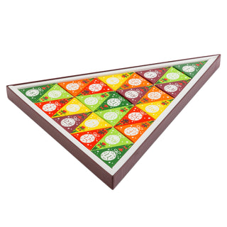 Advent Calendar - Triangular White  - 25 Pyramids