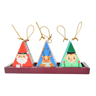 Christmas Characters -Gift Pack 6 Pyramid Wedges