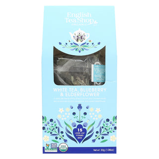White Tea, Blueberry & Elderflower - 15 Pyramid Tea Bags