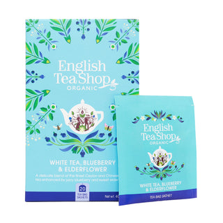 White Tea, Blueberry & Elderflower - 20 Sachet Tea Bags