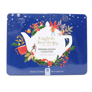 Premium Holiday Collection Blue Gift Tin - 36 Tea Sachets