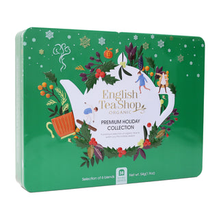 Premium Holiday Collection Green Gift Tin - 36 Tea Sachets