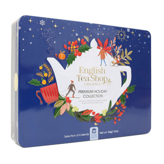 Premium Holiday Collection Blue Gift Tin - 36 Tea Sachets