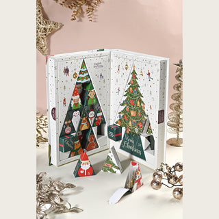 Advent Calendar - Tree Book White -  25 Pyramids