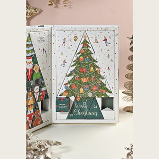 Advent Calendar - Tree Book White -  25 Pyramids