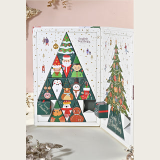 Advent Calendar - Tree Book White -  25 Pyramids