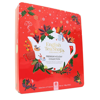 Premium Holiday Collection Red Gift Tin - 72  Tea Sachet