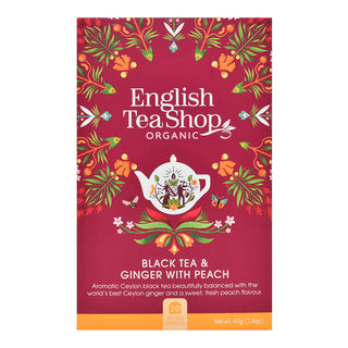 Black Tea & Ginger with Peach - 20 Sachet Tea Bags