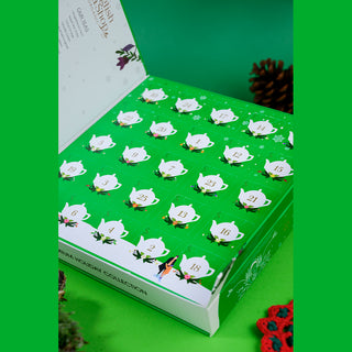 Advent Calendar - Book Style Green - 25 Pyramids