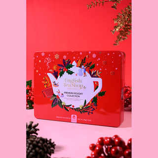 Premium Holiday Collection Red Gift Tin - 36 Tea Sachets