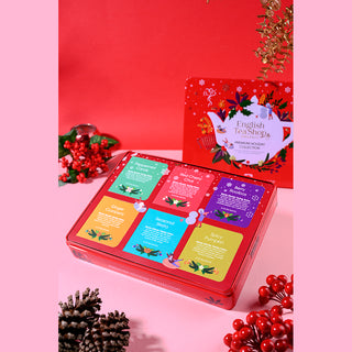 Premium Holiday Collection Red Gift Tin - 36 Tea Sachets