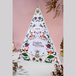 Advent Calendar - Triangular White  - 25 Pyramids