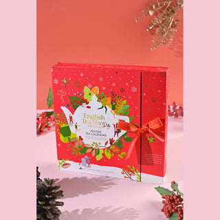 Advent Calendar - Book Style Red - 25 Pyramids