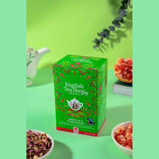 Green Tea & Pomegranate - 20 Sachet Tea Bags