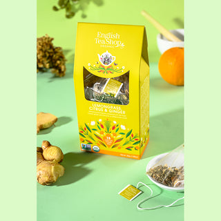 Lemongrass, Citrus & Ginger -15 Pyramid Tea Bags