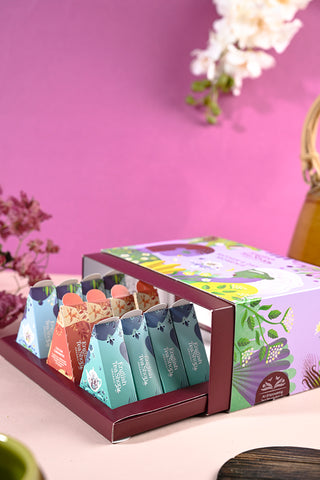 Mothers Day Moments  - 12 Pyramid Wedge Tea Bag Gift Pack