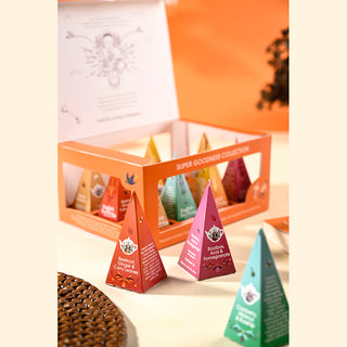 Super Tea Collection Prism -  12 Pyramid Tea Bag Gift Pack