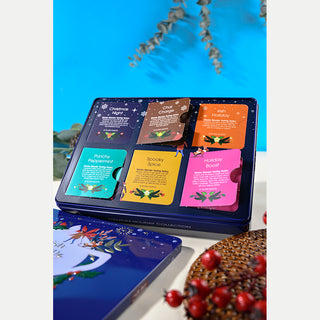 Premium Holiday Collection Blue Gift Tin - 36 Tea Sachets