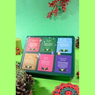 Premium Holiday Collection Green Gift Tin - 36 Tea Sachets