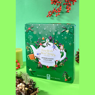 Premium Holiday Collection Green Gift Tin - 72 Tea Sachet