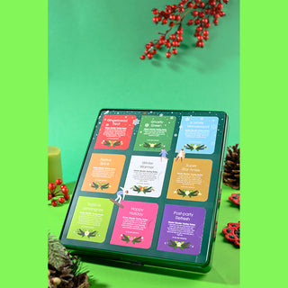 Premium Holiday Collection Green Gift Tin - 72 Tea Sachet