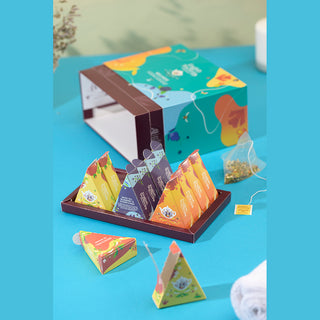 Wellness Collection - 12 Pyramid Wedge Tea Bag Gift Pack