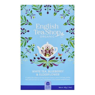 White Tea, Blueberry & Elderflower - 20 Sachet Tea Bags